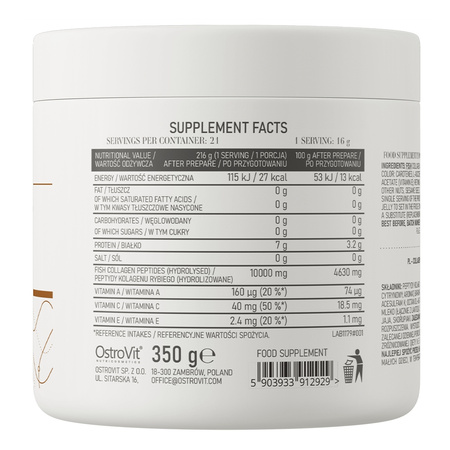 OstroVit Collagen Jelly 350 g JELLY COLLAGEN 10000 MG SEA FISH VITA C
