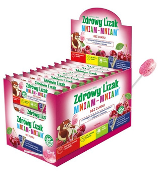 LIZAK O SMAKU MUSUJĄCEJ WIŚNI NA ODPORNOŚĆ BEZ CUKRU BEZGLUTENOWY 6 g