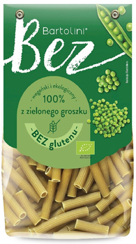 MAKARON PROT.(Z GROSZKU ZIELONEGO) RURKA BEZGLUTENOWY BIO 250 g - BARTOLINI