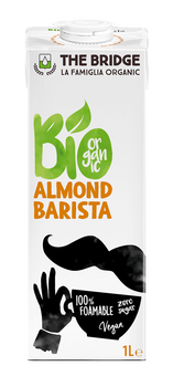 NAPÓJ MIGDAŁOWY BARISTA BEZ DODATKU CUKRÓW BEZGLUTENOWY BIO 1L THE BRIDGE