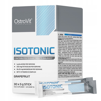 OstroVit 5 gx 30 Isotonic Powder ISOTONIC DRINK HYDRATION Grapefruit flavor