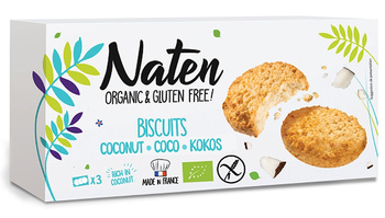 CIASTKA KOKOSOWE BEZGLUTENOWE BIO 150 g - NATEN