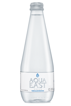WODA ŹRÓDLANA NIEGAZOWANA NISKOSODOWA 330 ml (SZKŁO) - AQUA EAST