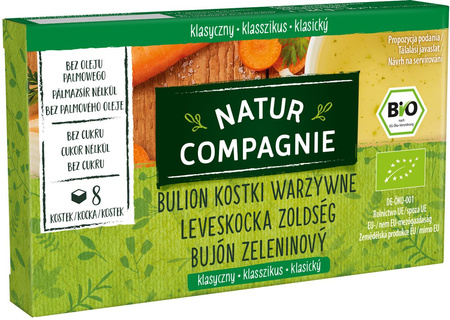 BULION - KOSTKI WARZYWNE BEZ DODATKU CUKRÓW BIO (8 x 10,5 g) 84 g