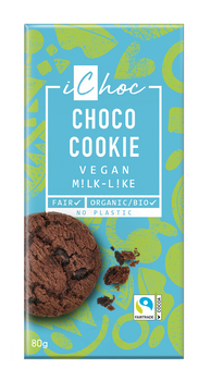 TABLICZKA KAKAOWA Z KAWAŁKAMI CIASTEK KAKAOWYCH FAIR TRADE BIO 80 g