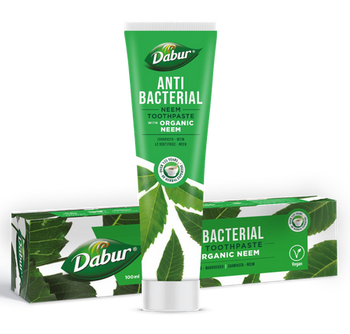 PASTA DO ZĘBÓW PRZECIWBAKTERYJNA Z NEEM BEZ FLUORU 100 ml - DABUR