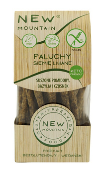 PALUCHY Z SIEMIENIEM LNIANYM,POMIDORAMI,CZOSNKIEM I BAZYLIĄ BEZGLUTEN 200g