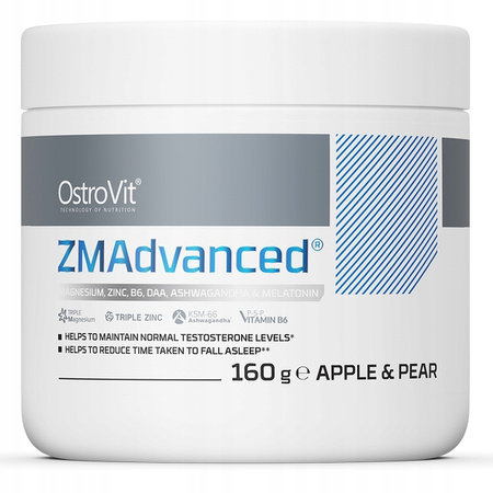 OstroVit ZMAdvanced 160g MAGNESIUM ASHWAGANDHA B6 SEN