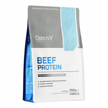 OstroVit BEEF protein supplement powder 700 g, vanilla flavor