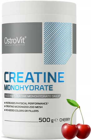 OstroVit Creatine Monohydrate 500 g - creatine cherry flavour