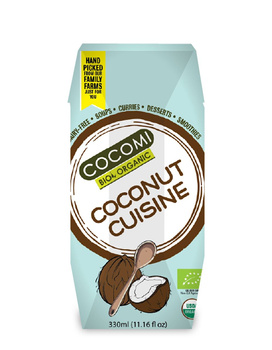COCONUT MILK NAPÓJ KOKOSOWY BEZ GUMY GUAR(17%TŁUSZCZU)BIO 330ml COCOMI