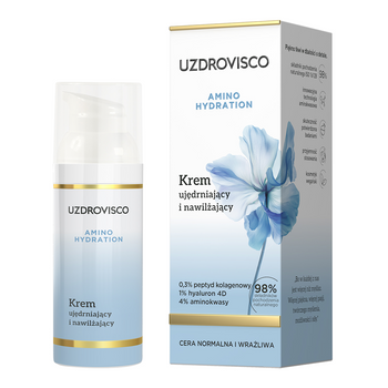 KREM DO TWARZY UJĘDRNAJĄCO - NAWILŻAJĄCY 50 ml - UZDROVISCO