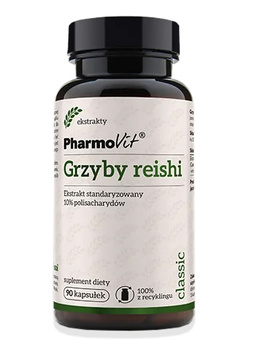 GRZYBY REISHI EKSTRAKT (400 mg) BEZGLUTENOWY 90 KAPSUŁEK - PHARMOVIT