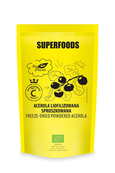 ACEROLA LIOFILIZOWANA SPROSZKOWANA BIO 100 g - BIO PLANET SUPERFOODS