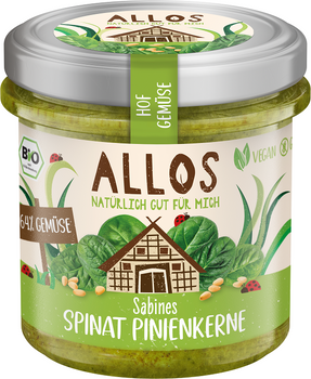 PASTA WARZYWNA ZE SZPINAKIEM I ORZESZKAMI PINIOWYMI BEZGLUTEN  BIO 135g