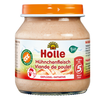 MIĘSO KURCZAKA BEZ DODATKU CUKRÓW BEZGLUTENOWE OD 5 MIESIĄCA125g HOLLE