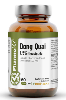 DZIĘGIEL CHIŃSKI EKSTRAKT (500 mg) BEZGLUTENOWY 60 KAPSUŁEK - PHARMOVIT