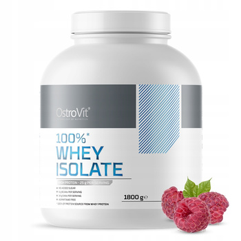 Whey Protein isolate - WPI OstroVit powder 1800 g Raspberry flavour