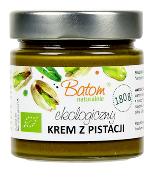 KREM Z PISTACJI PRAŻONYCH 100 % BIO 180 g - BATOM