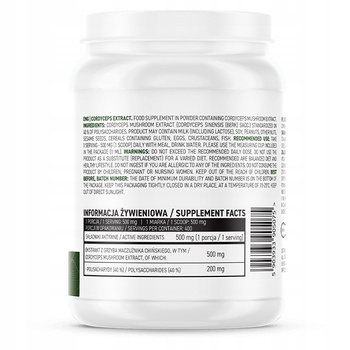 OstroVit Cordyceps Extract VEGE 50 g KORDYCEPS