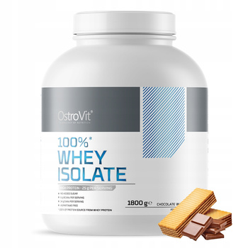 Whey Protein isolate - WPI OstroVit powder 1800 g Chocolate Wafers flavour