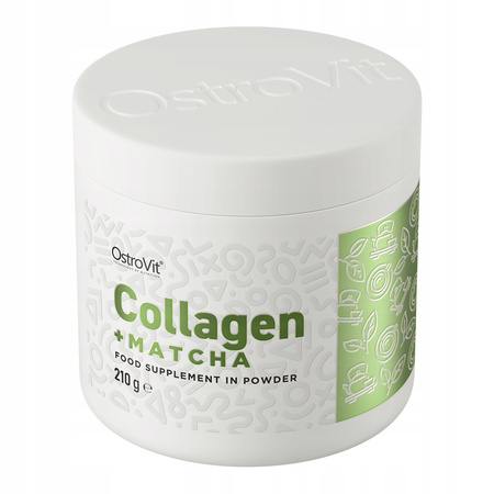 OstroVit Collagen Matcha 210 g VITAMIN C POLYPHENOLS COLLAGEN FISH
