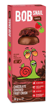 PRZEKĄSKA CHOCO JABŁKO TRUSKAWKA BEZ DODATKU CUKRÓW BEZGLUTEN 30g BOB SNAIL
