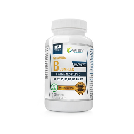 Wish Pharmaceutical dietary supplement Vitamin B Complex tablets 120 pcs.