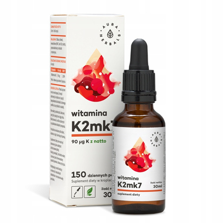 Suplement diety Aura Herbals Witamina K2mk7 krople 30 ml 1 szt.