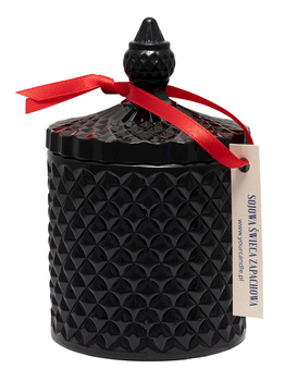 ŚWIECA SOJOWA ZAPACHOWA W KRYSZTALE CZARNYM ŚWIĄTECZNA 250ml YOUR CANDLE