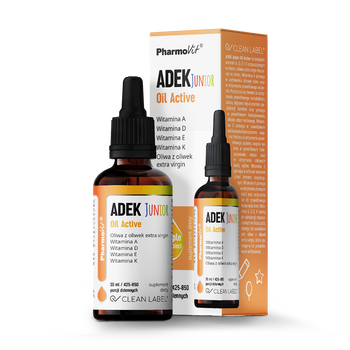 WITAMINA ADEK JUNIOR DLA DZIECI W KROPLACH BEZGLUTENOWE 30ml - PHARMOVIT