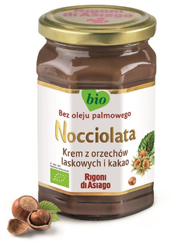 KREM Z ORZECHÓW LASKOWYCH I KAKAO BEZGLUTENOWY BIO 250g -RIGONI DI ASIAGO