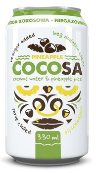 WODA KOKOSOWA Z SOKIEM Z ANANASA 330 ml - DIET-FOOD (COCOSA)