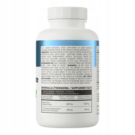 Dietary supplement OstroVit Sodium Butyrate sodium butyrate 90 capsules