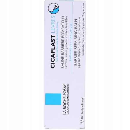 La Roche-Posay CICAPLAST LIP BALM Colourless, Regenerating 7,5 ml