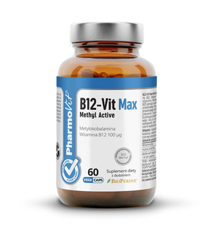 WITAMINA B12 (100 µg) BEZGLUTENOWA 60 KAPSUŁEK - PHARMOVIT (CLEAN LABEL)