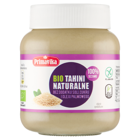 TAHINI (PASTA SEZAMOWA) BEZGLUTENOWE BIO 350 g - PRIMAVIKA