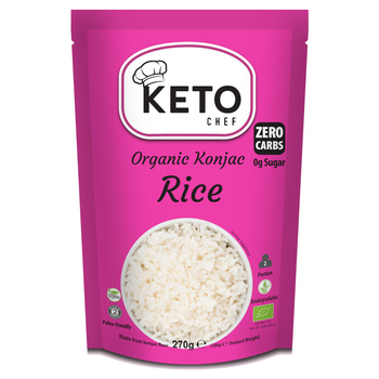 MAKARON (KONJAC) W KSZTAŁCIE RYŻU BEZGLUTENOWY BIO 270g(200g) KETO CHEF