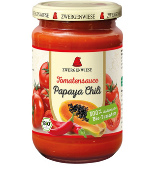SOS POMIDOROWY PAPAYA - CHILI  BEZGLUTENOWY BIO 340 ml - ZWERGENWIESE