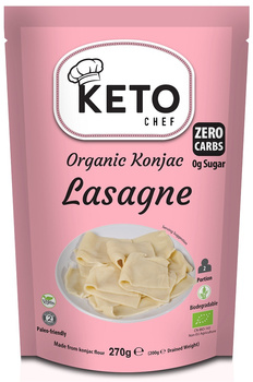 MAKARON (KONJAC) LASAGNE BEZGLUTENOWY BIO 270 g (200 g) - KETO CHEF