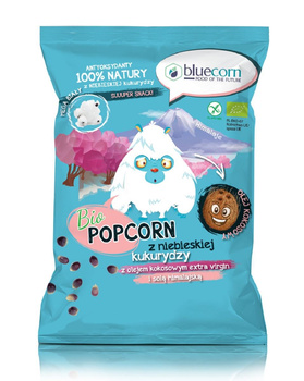 POPCORN Z NIEBIESKIEJ KUKURYDZY Z OLEJEM KOKOSOWYM I SOLĄ HIMALAJSKĄ 50g