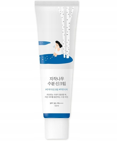 UV protection cream for face Round Lab Birch 50 SPF for day 50 ml
