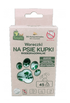 WORKI NA PSIE ODCHODY (KOMPOSTOWALNE I BIODEGRADOWALNE) 45 szt - FROGGY