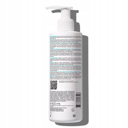 La Roche-Posay Lipikar Baume Ap+m 400 ml body lotion