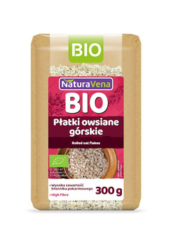 PŁATKI OWSIANE GÓRSKIE BIO 300 g - NATURAVENA