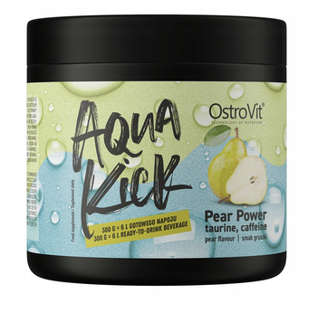 AQUA KICK TAURINE COFFEINE OSTROVIT DRINK PEAR FLAVOR