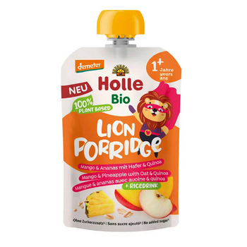 MUS OWSIANKOWY LEW (JABŁKO - RYŻ - MANGO - ANANAS-QUINOA)  DEMETER BIO110 g