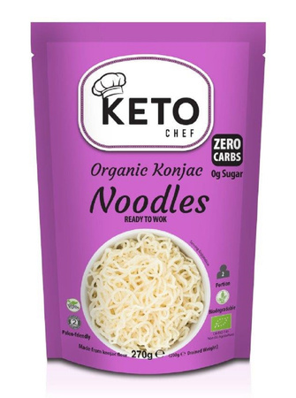 MAKARON (KONJAC) GOTOWY BEZGLUTENOWY BIO 270g KETO CHEF 