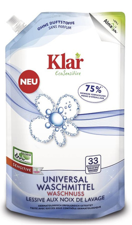 PŁYN DO PRANIA Z ORZECHÓW MYDLANYCH UNIWERSALNY ECO 1,5L (33PRANIA) KLAR