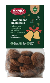CIASTKA ŚWIĄTECZNE Z ORZECHAMI WŁOSKIMI I PRZYPRAWAMI KORZENNYMI BEZGLUTENOWE BIO 100 g - ZEMANKA (PRODUKT SEZONOWY)